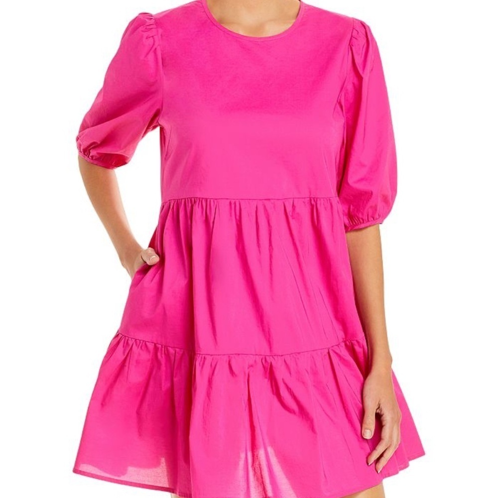 Aqua Pink Mini Dress